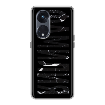 Силиконовый чехол на OPPO Reno8 T 5G с принтом ФАМИЛИЯ