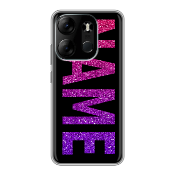 Силиконовый чехол на Tecno Spark Go 2023 с принтом NAME