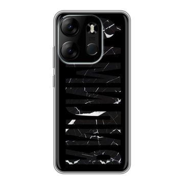 Силиконовый чехол на Tecno Spark Go 2023 с принтом ФАМИЛИЯ