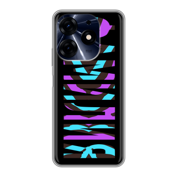 Силиконовый чехол на Tecno Spark 10 Pro с принтом ФАМИЛИЯ