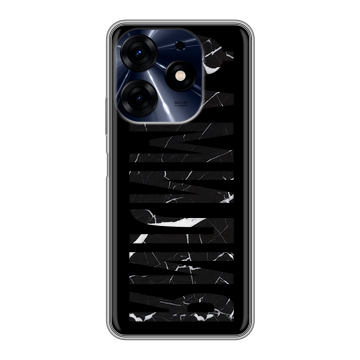 Силиконовый чехол на Tecno Spark 10 Pro с принтом ФАМИЛИЯ