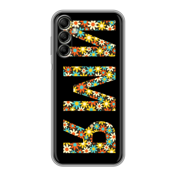 Силиконовый чехол на Samsung Galaxy A14 с принтом ИМЯ