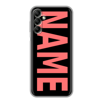 Силиконовый чехол на Samsung Galaxy A14 с принтом NAME