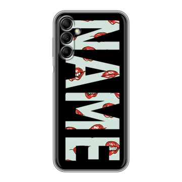Силиконовый чехол на Samsung Galaxy A14 с принтом NAME