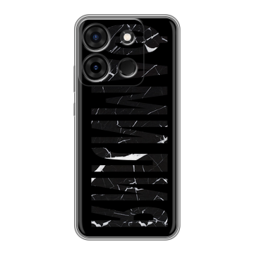 Силиконовый чехол на Infinix Smart 7 с принтом ФАМИЛИЯ