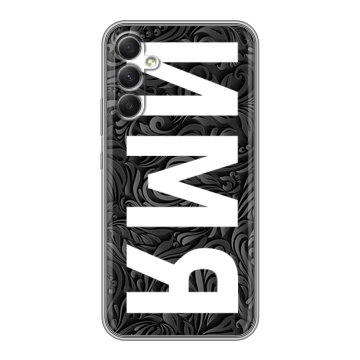 Силиконовый чехол на Samsung Galaxy A34 5G с принтом ИМЯ