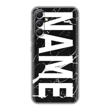 Силиконовый чехол на Samsung Galaxy A34 5G с принтом NAME