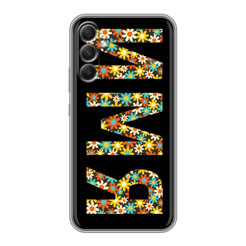 Силиконовый чехол на Samsung Galaxy A34 5G с принтом ИМЯ
