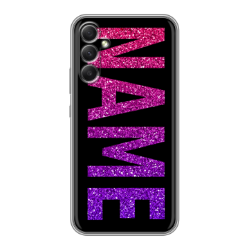 Силиконовый чехол на Samsung Galaxy A34 5G с принтом NAME