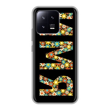 Силиконовый чехол на Xiaomi 13 с принтом ИМЯ
