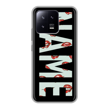 Силиконовый чехол на Xiaomi 13 с принтом NAME