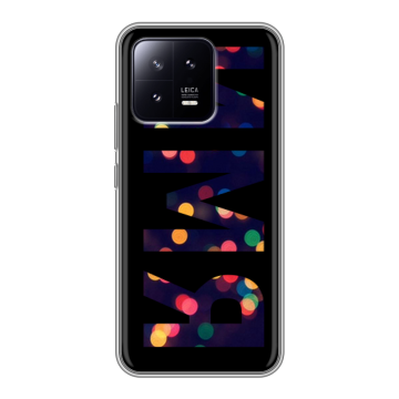 Силиконовый чехол на Xiaomi 13 с принтом ИМЯ