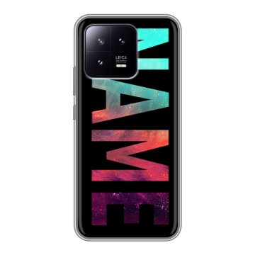 Силиконовый чехол на Xiaomi 13 с принтом NAME