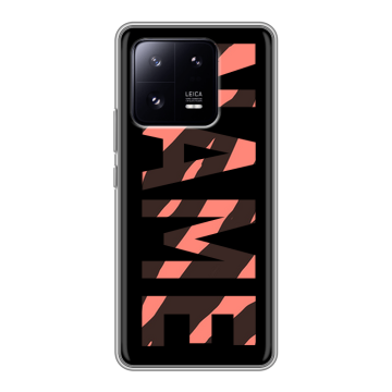 Силиконовый чехол на Xiaomi 13 Pro с принтом NAME