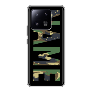 Силиконовый чехол на Xiaomi 13 Pro с принтом NAME