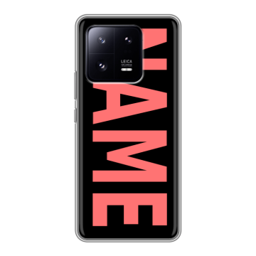 Силиконовый чехол на Xiaomi 13 Pro с принтом NAME