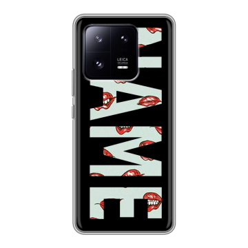 Силиконовый чехол на Xiaomi 13 Pro с принтом NAME