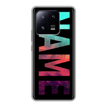 Силиконовый чехол на Xiaomi 13 Pro с принтом NAME