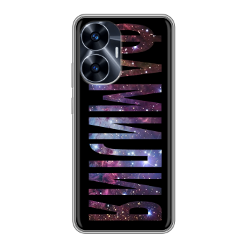 Силиконовый чехол на Realme C55 с принтом ФАМИЛИЯ