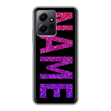 Силиконовый чехол на Xiaomi RedMi Note 12 с принтом NAME