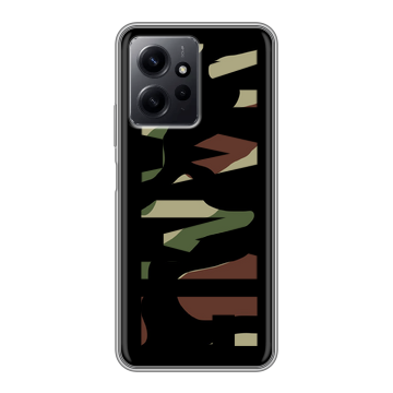 Силиконовый чехол на Xiaomi RedMi Note 12 с принтом NAME
