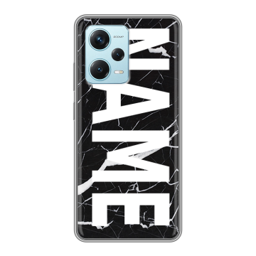 Силиконовый чехол на Xiaomi RedMi Note 12 Pro Plus с принтом NAME