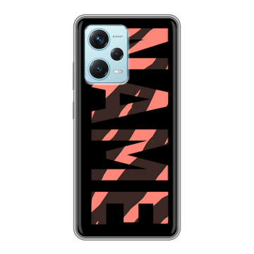 Силиконовый чехол на Xiaomi RedMi Note 12 Pro Plus с принтом NAME