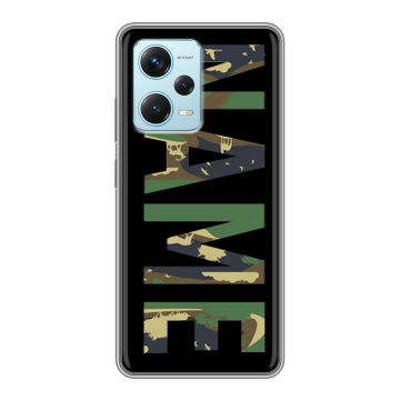 Силиконовый чехол на Xiaomi RedMi Note 12 Pro Plus с принтом NAME