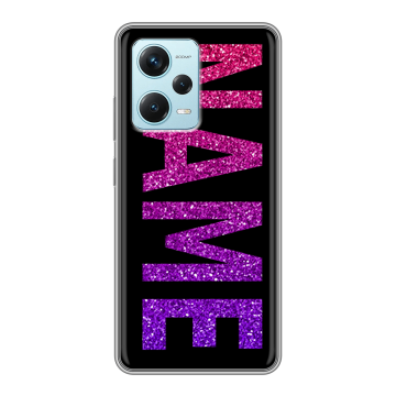 Силиконовый чехол на Xiaomi RedMi Note 12 Pro Plus с принтом NAME