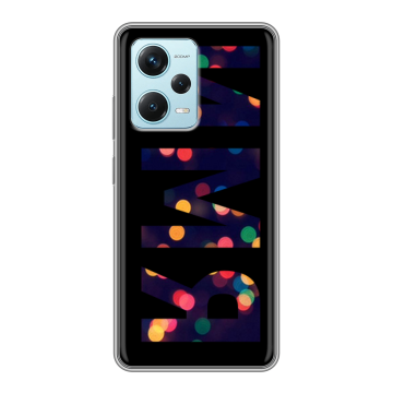 Силиконовый чехол на Xiaomi RedMi Note 12 Pro Plus с принтом ИМЯ