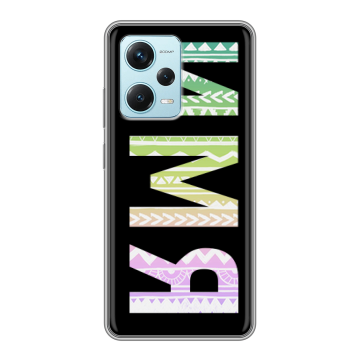 Силиконовый чехол на Xiaomi RedMi Note 12 Pro Plus с принтом ИМЯ