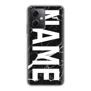 Силиконовый чехол на Xiaomi RedMi Note 12 5G с принтом NAME