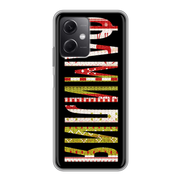 Силиконовый чехол на Xiaomi RedMi Note 12 5G с принтом ФАМИЛИЯ
