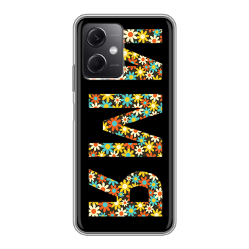 Силиконовый чехол на Xiaomi RedMi Note 12 5G с принтом ИМЯ