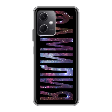 Силиконовый чехол на Xiaomi RedMi Note 12 5G с принтом ФАМИЛИЯ