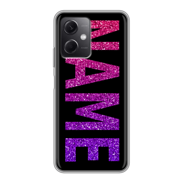 Силиконовый чехол на Xiaomi RedMi Note 12 5G с принтом NAME