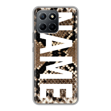 Силиконовый чехол на Huawei Honor X8 5G с принтом NAME