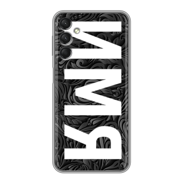 Силиконовый чехол на Samsung Galaxy A24 4G с принтом ИМЯ