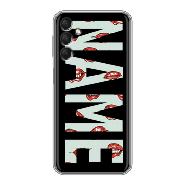 Силиконовый чехол на Samsung Galaxy A24 4G с принтом NAME