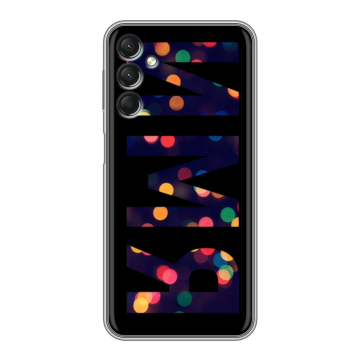 Силиконовый чехол на Samsung Galaxy A24 4G с принтом ИМЯ