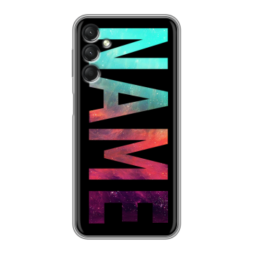 Силиконовый чехол на Samsung Galaxy A24 4G с принтом NAME