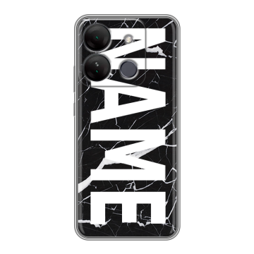 Силиконовый чехол на Infinix Smart 7 HD с принтом NAME