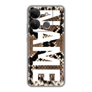 Силиконовый чехол на Infinix Smart 7 HD с принтом NAME