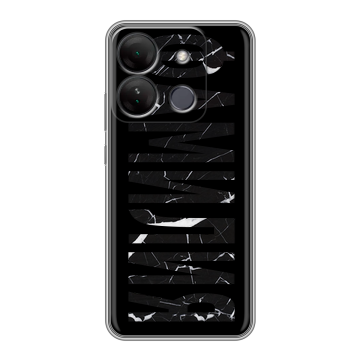 Силиконовый чехол на Infinix Smart 7 HD с принтом ФАМИЛИЯ