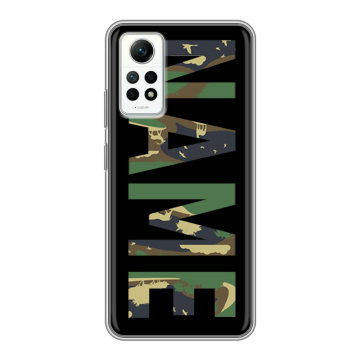 Силиконовый чехол на Xiaomi RedMi Note 12 Pro 4G с принтом NAME