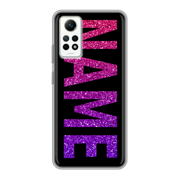 Силиконовый чехол на Xiaomi RedMi Note 12 Pro 4G с принтом NAME
