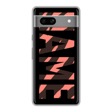 Силиконовый чехол на Google Pixel 7A с принтом NAME