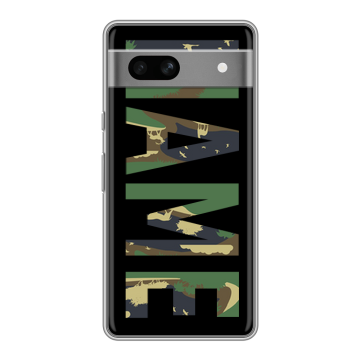 Силиконовый чехол на Google Pixel 7A с принтом NAME