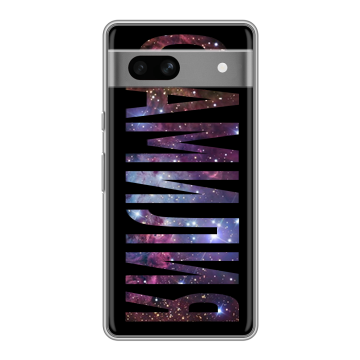 Силиконовый чехол на Google Pixel 7A с принтом ФАМИЛИЯ