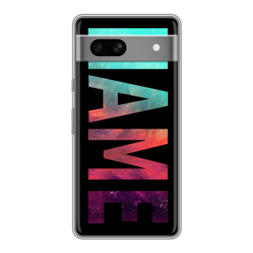 Силиконовый чехол на Google Pixel 7A с принтом NAME